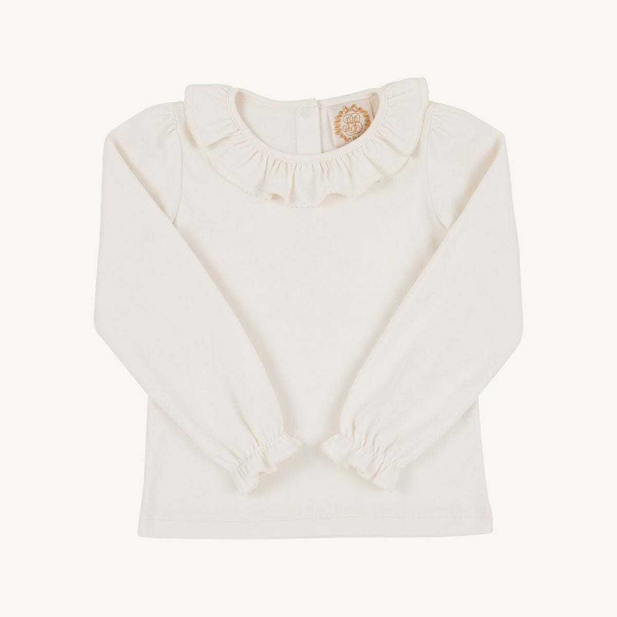 Long Sleeve Ramona Ruffle Shirt - Palmetto Pearl from Anderson Parker