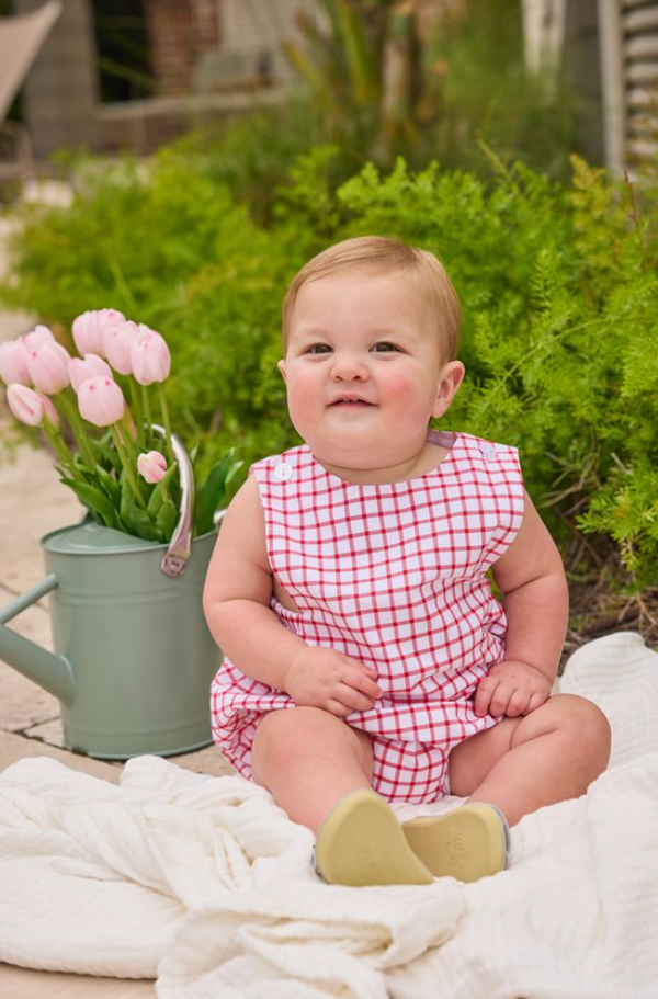 Louis Sunsuit - Red Windowpane from Anderson Parker