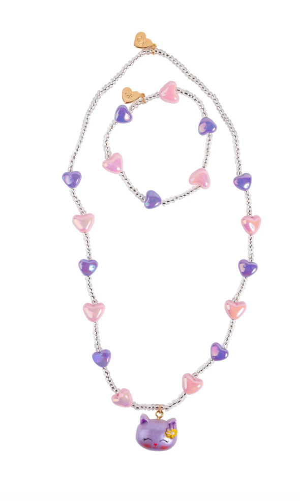 Lovely Kitty Necklace & Bracelet Set from Anderson Parker