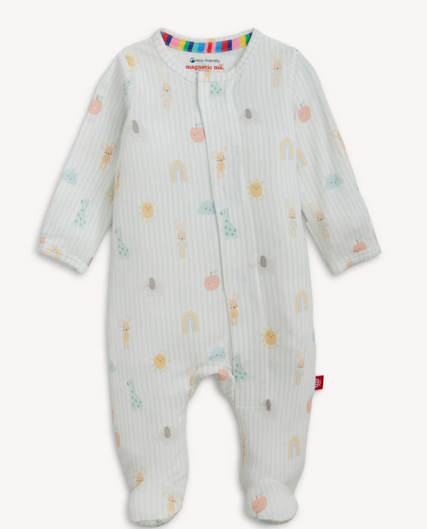 Lullaby Sky Blue Modal Magnetic Footie from Anderson Parker