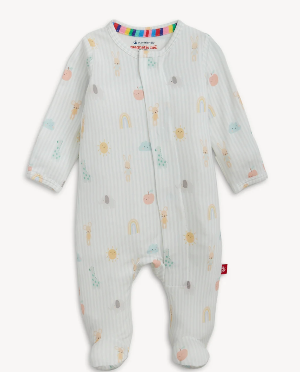 Lullaby Sky Blue Modal Magnetic Footie from Anderson Parker