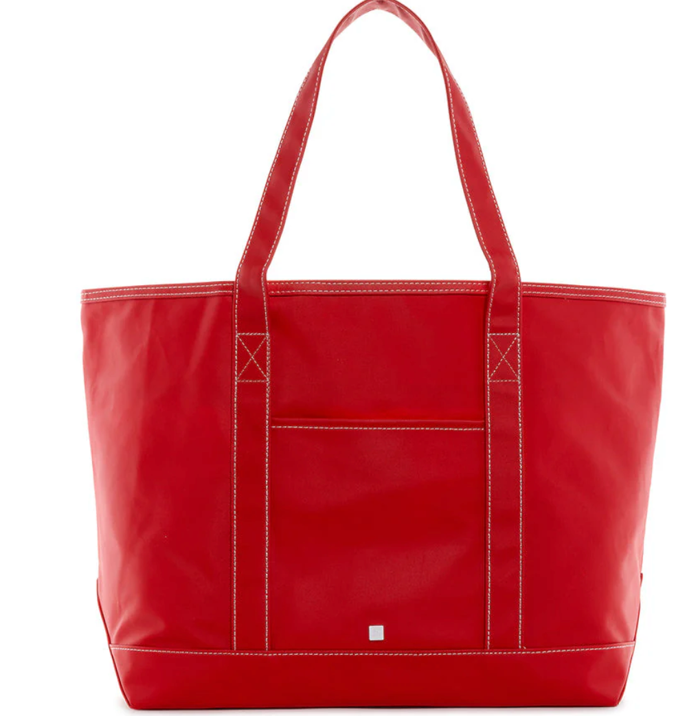 MAXI TOTE - COATED CANVAS Large RED from Anderson Parker