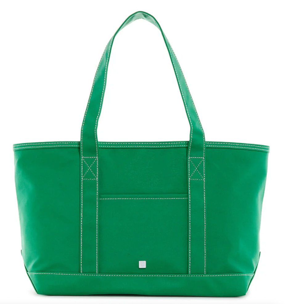 MEDIUM TOTE - COATED CANVAS KELLY GREEN from Anderson Parker