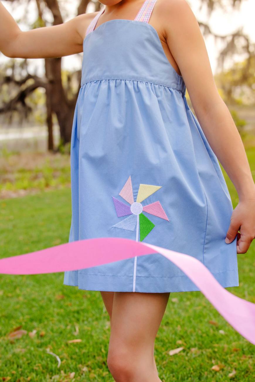 Macy Drew Dress - Broadcloth - Park City Periwinkle/Woodstock Park Plaid from Anderson Parker