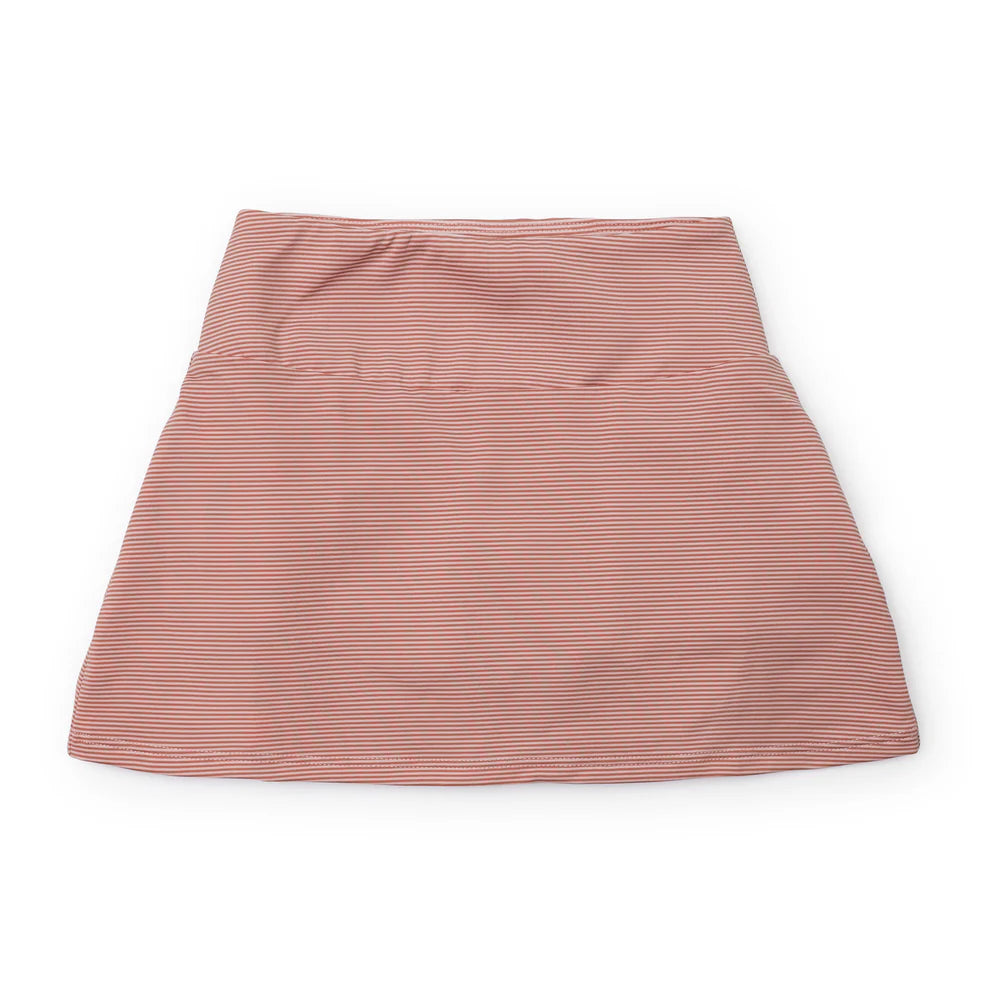 Margot Skort- Orange & White Stripes from Anderson Parker