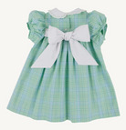Mary Dal Dress - Pelham Bay Plaid (Green) with Worth Avenue White from Anderson Parker