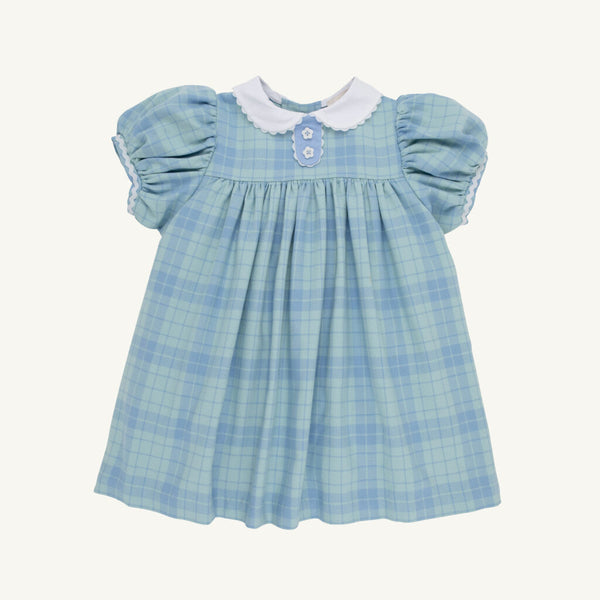 Mary Dal Dress - Woven Yarn - Audubon Park Plaid/Sarasota Sky from Anderson Parker