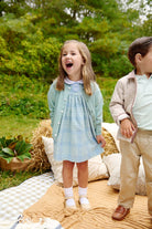 Mary Dal Dress - Woven Yarn - Audubon Park Plaid/Sarasota Sky from Anderson Parker