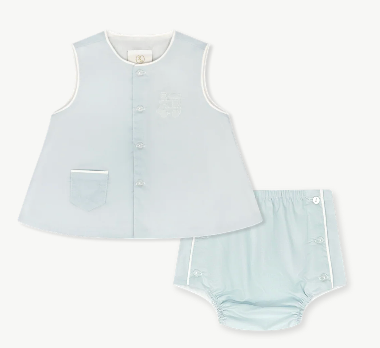 Mason Diaper Set - Blessing Blue - Train from Anderson Parker