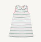 Maude's Peter Pan Collar Dress - Tradd Street Stripe/Pier Party Pink from Anderson Parker