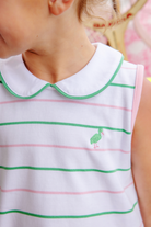 Maude's Peter Pan Collar Dress - Tradd Street Stripe/Pier Party Pink from Anderson Parker