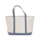 Maxi Tote - Coated Canvas Natural w/ Navy Gingham from Anderson Parker