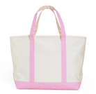 Maxi Tote - Coated Canvas Natural w/ Pink Gingham from Anderson Parker