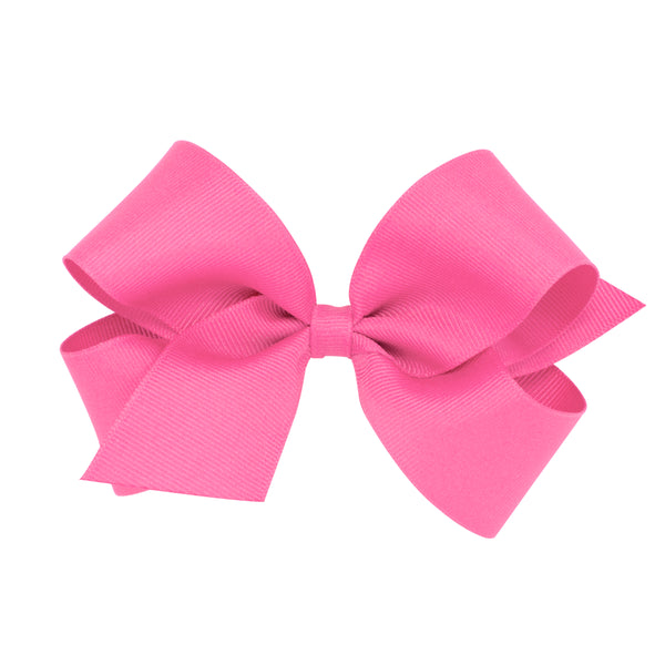 Medium Classic Grosgrain Hair Bow - Hot Pink from Anderson Parker