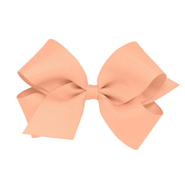 Medium Classic Grosgrain Hair Bow - Lt Coral from Anderson Parker