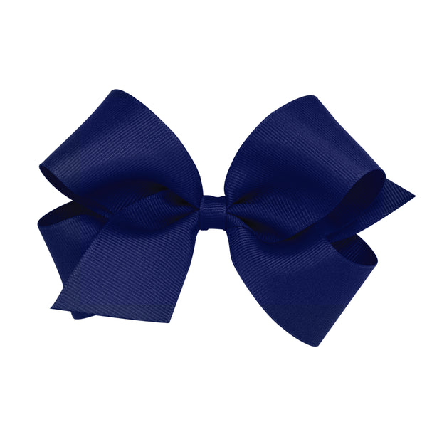 Medium Classic Grosgrain Hair Bow - Lt Navy from Anderson Parker