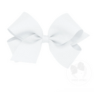 Medium Classic Grosgrain Hair Bow - White from Anderson Parker