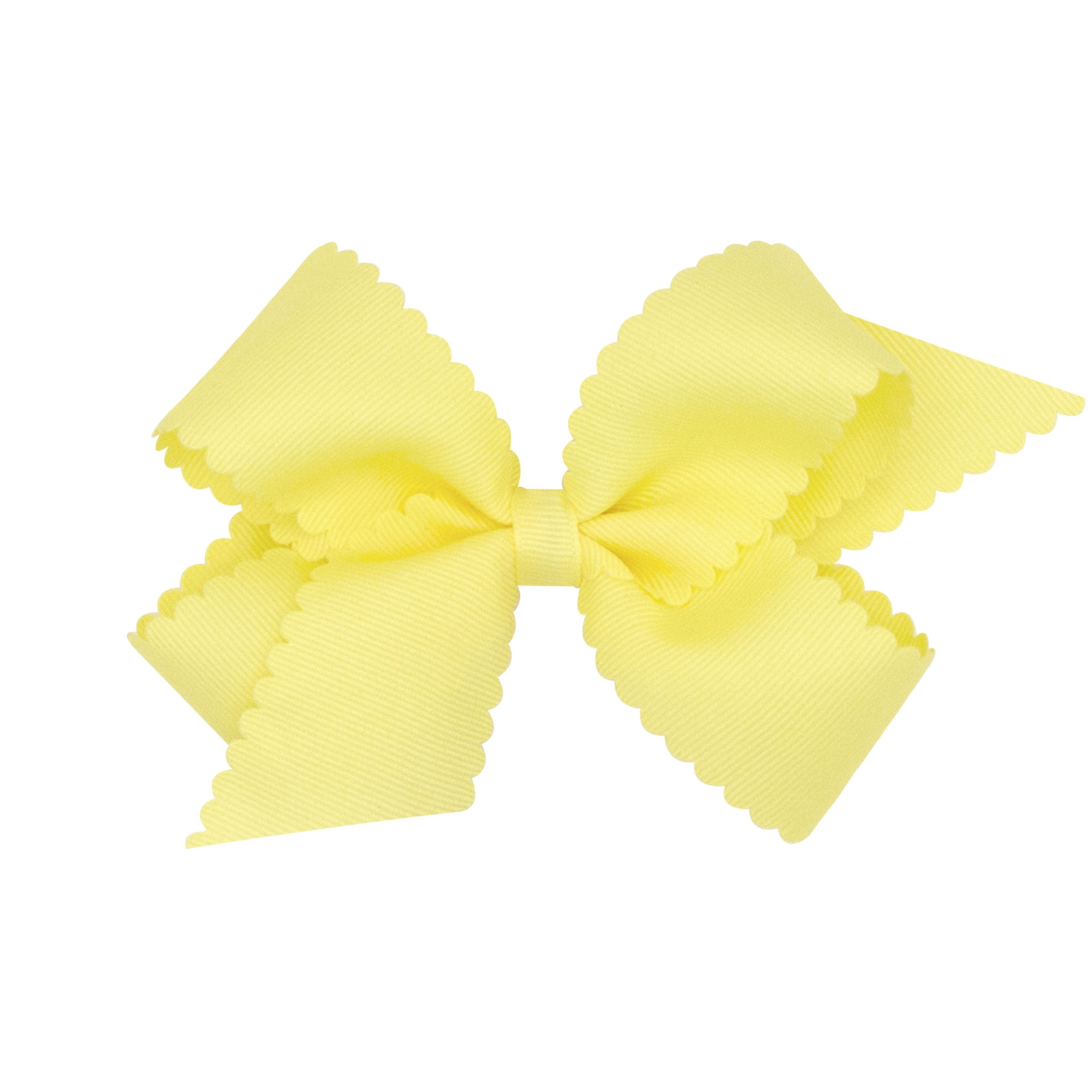 Medium Grosgrain Hair Bow with Scalloped Edge from Anderson Parker