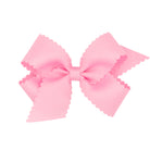 Medium Grosgrain Hair Bow with Scalloped Edge from Anderson Parker