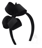 Medium Headband with Basic Bow - Black from Anderson Parker