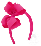 Medium Headband with Basic Bow - Shocking Pink from Anderson Parker