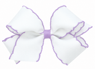 Medium Moonstitch Grosgrain Hair Bow with Contrasting Wrap from Anderson Parker