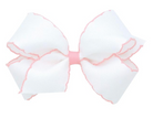Medium Moonstitch Grosgrain Hair Bow with Contrasting Wrap from Anderson Parker