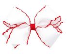Medium Moonstitch Grosgrain Hair Bow with Contrasting Wrap from Anderson Parker