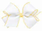 Medium Moonstitch Grosgrain Hair Bow with Contrasting Wrap from Anderson Parker