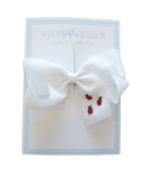 Medium White Bow with Apples from Anderson Parker