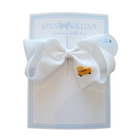 Medium White Bow with School Bus from Anderson Parker
