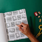 Merry Bookmas Holiday Coloring Book from Anderson Parker