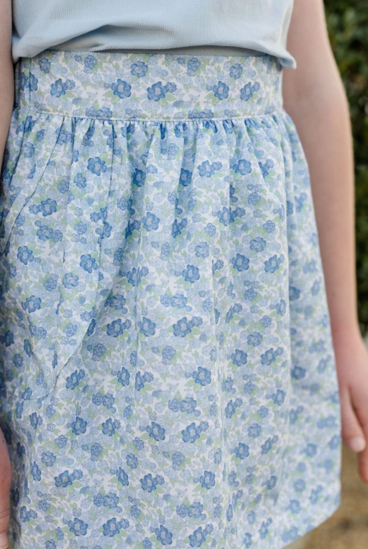 Mia Skirt Set - Ava Blue Floral from Anderson Parker