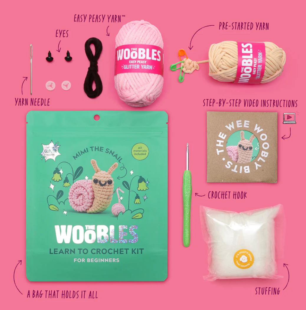 Mimi the Snail Crochet Kit from Anderson Parker