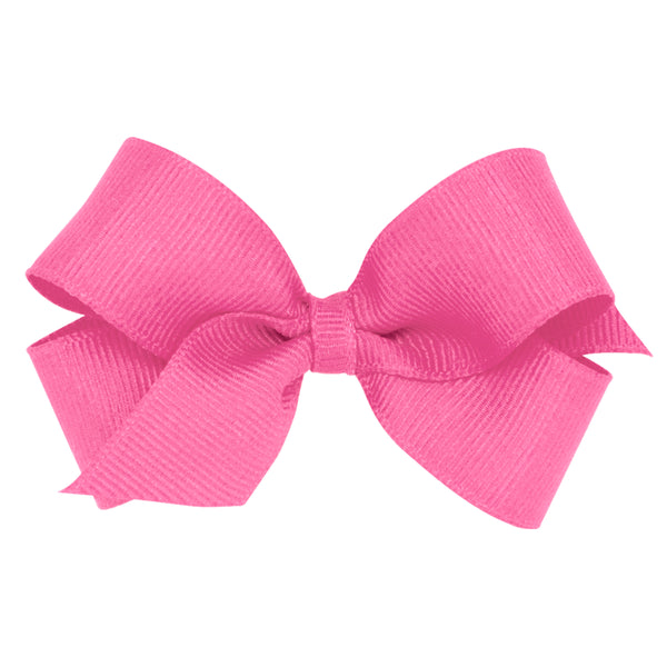 Mini Classic Grosgrain Hair Bow - Hot Pink from Anderson Parker