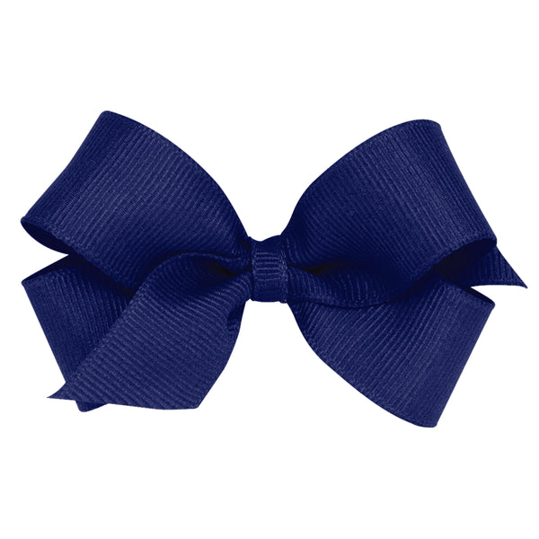 Mini Classic Grosgrain Hair Bow - Lt Navy from Anderson Parker