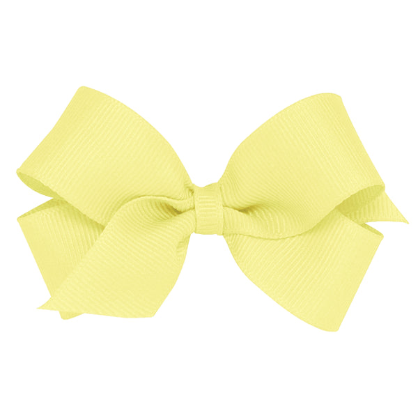 Mini Classic Grosgrain Hair Bow - Lt Yellow from Anderson Parker
