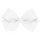 Mini Classic Grosgrain Hair Bow - White from Anderson Parker