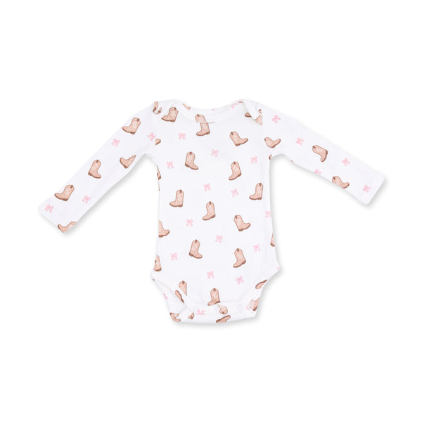 Mini Cowgirl Boots - Long Sleeve Bodysuit from Anderson Parker