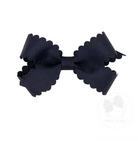 Mini Scallop Edge Bow - Navy from Anderson Parker