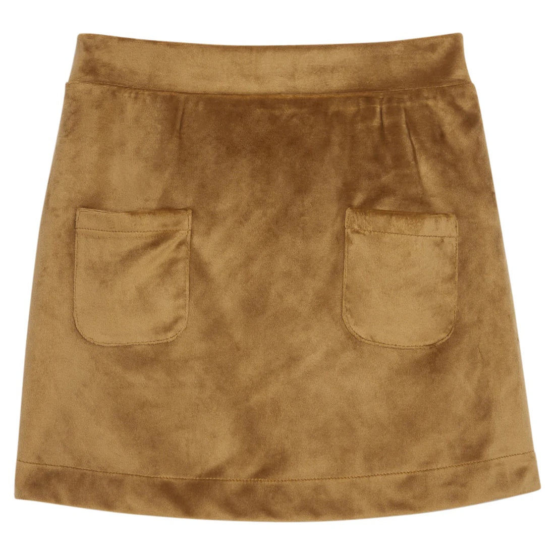 Mini Skort - Brown Faux Suede from Anderson Parker
