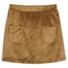 Mini Skort - Brown Faux Suede from Anderson Parker