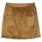 Mini Skort - Brown Faux Suede from Anderson Parker