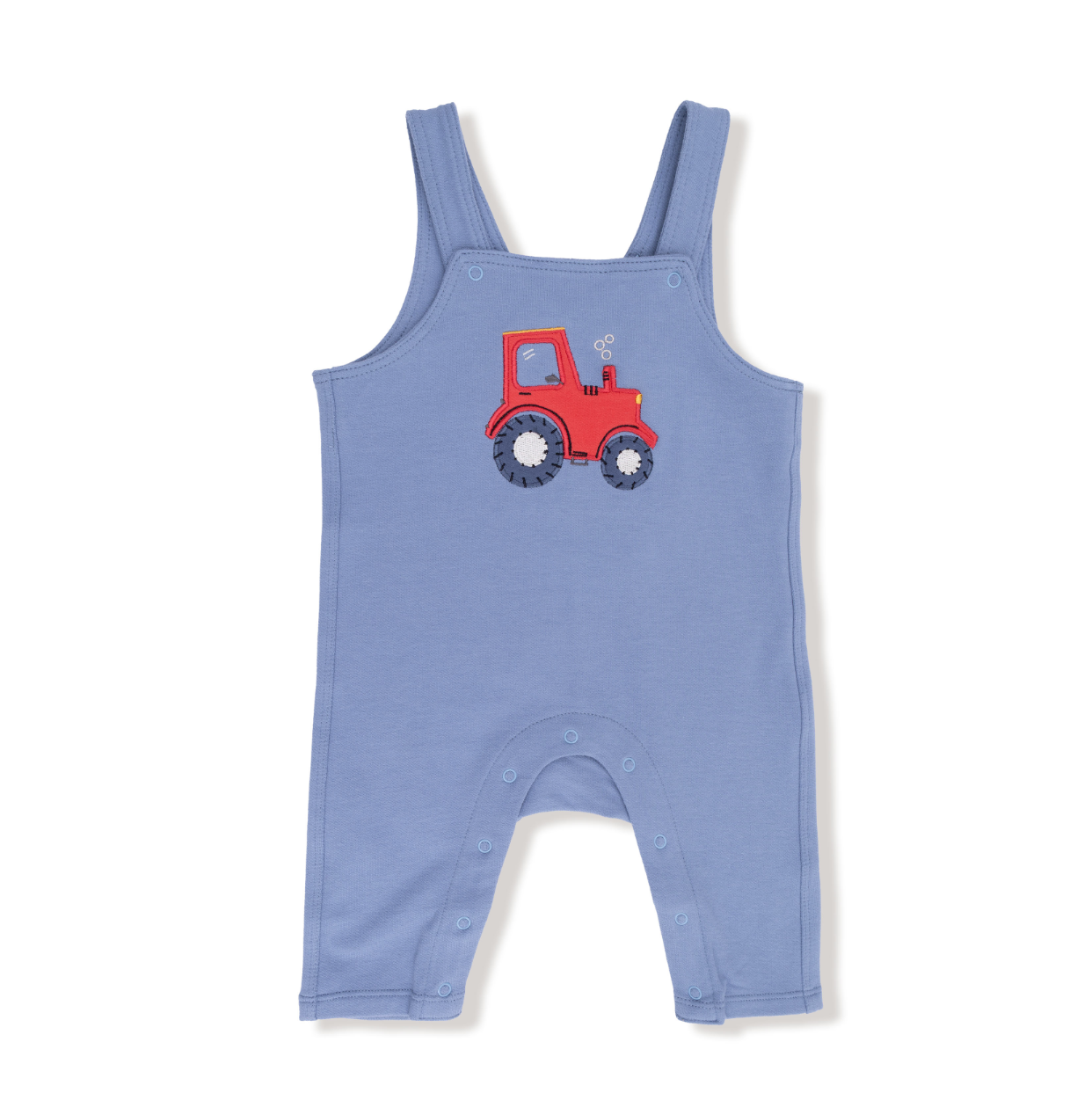 Mini Tractors - Tractor Applique French Terry Overalls & Bodysuit Set from Anderson Parker
