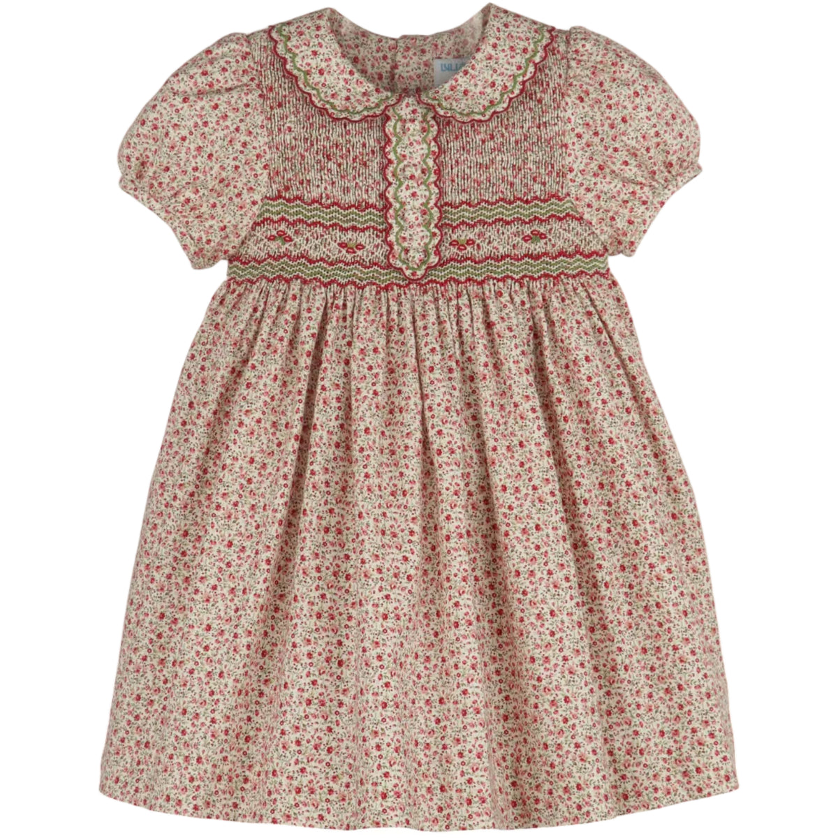 Mulberry Floral Smock Dress - Red from Anderson Parker
