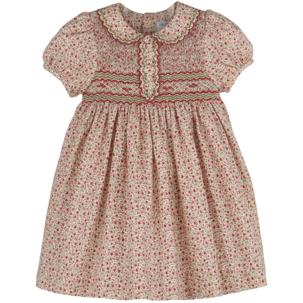 Mulberry Floral Smock Dress - Red from Anderson Parker