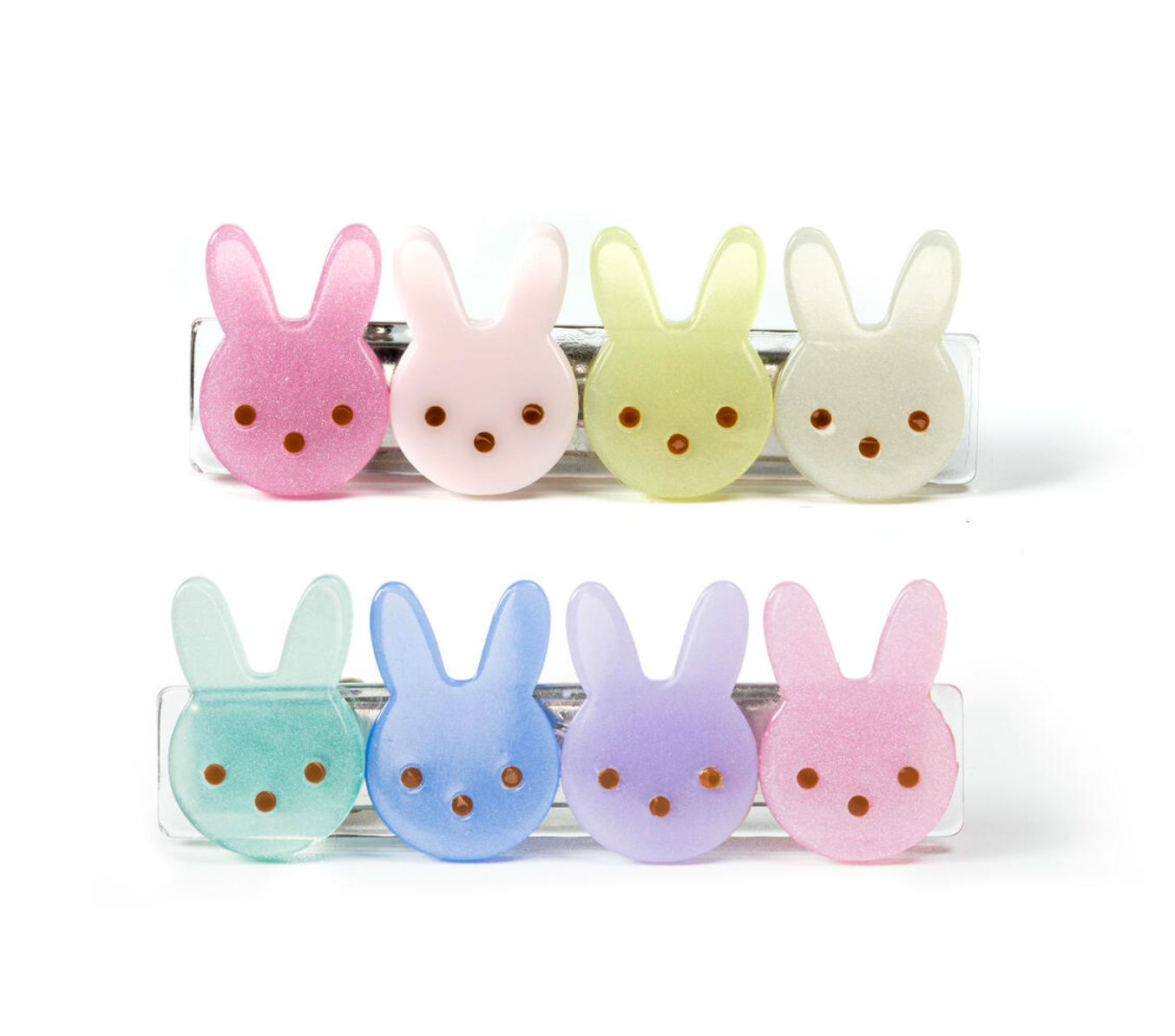 Multi Bunnies Satin Hair Clips from Anderson Parker