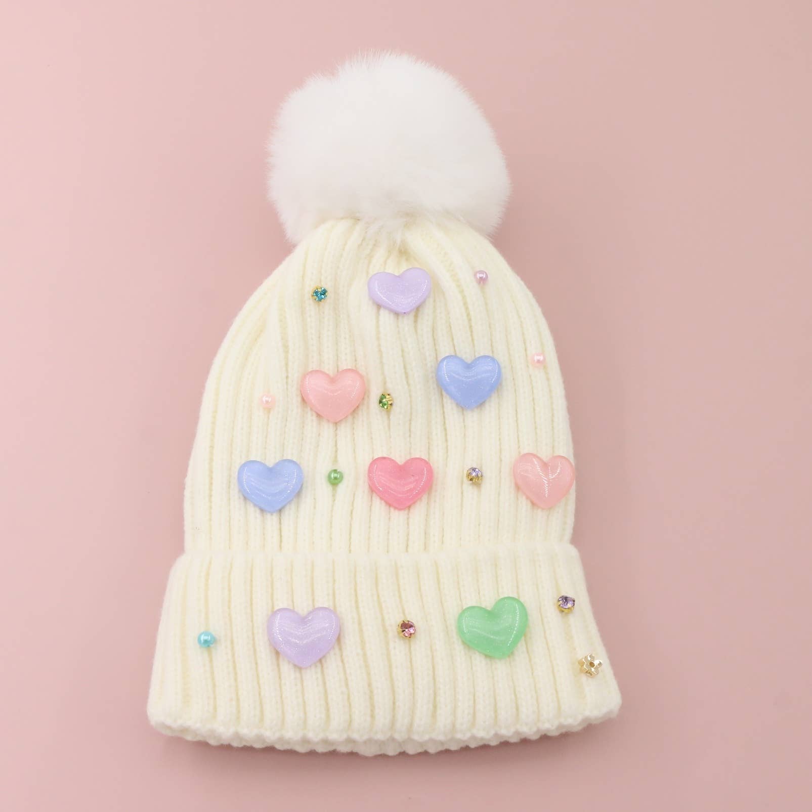 Multi Heart Beanie from Anderson Parker