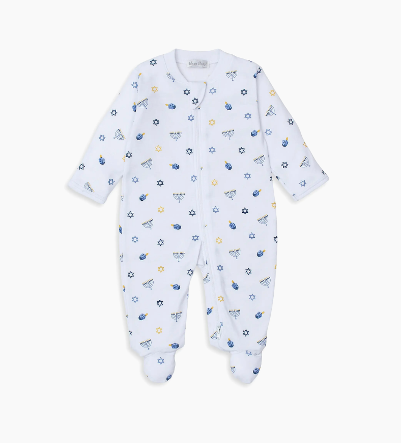 My First Hanukkah Zipper Footie from Anderson Parker