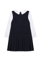 Navy Blue Dress with Tweed Details from Anderson Parker